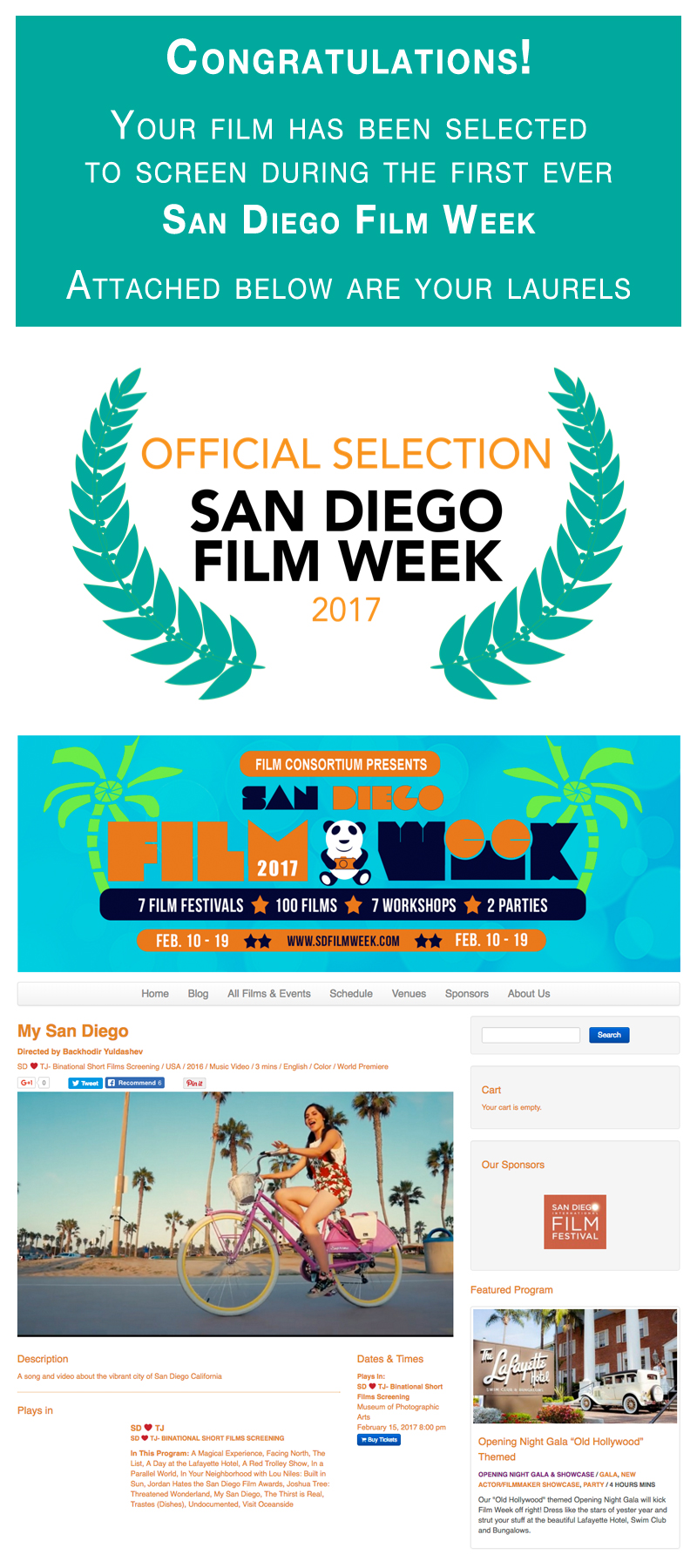 Tamara : My San Diego Music Video : Selected For The 2017 San Diego